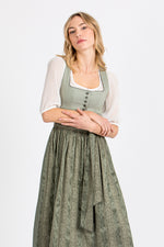 Wenger Dirndl Isolde grün Vorderansicht | Wenger Dirndl Isolde green front view