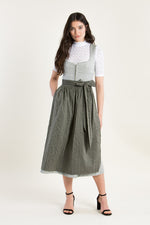 Wenger Dirndl Konstanze schilf Detail | Wenger dirndl Konstanze reed green detail