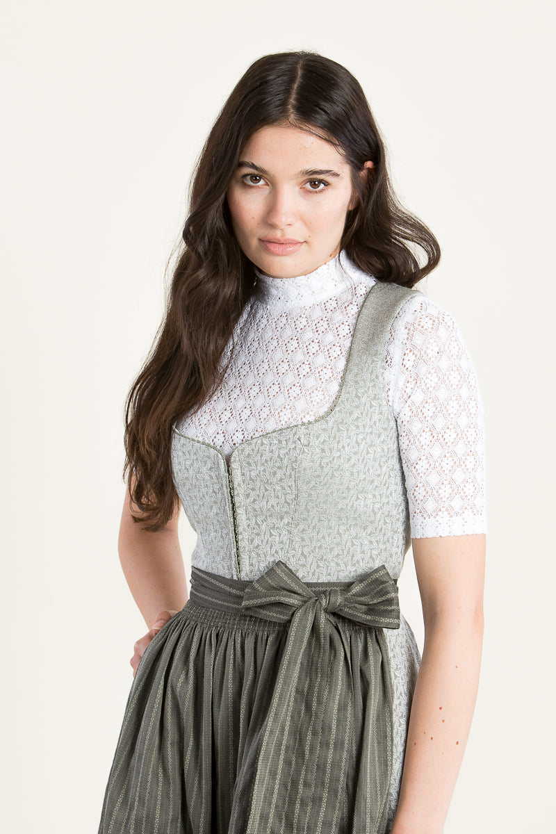 Wenger Dirndl Konstanze schilf Rückansicht | Wenger dirndl Konstanze reed green back view