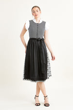 Wenger Dirndl Laetizia schwarz Rückansicht | Wenger dirndl Laetizia black back view