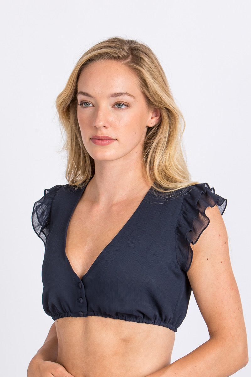 Wenger Dirndlbluse Amalia blau getragen | Wenger dirndl blouse Amalia blue worn