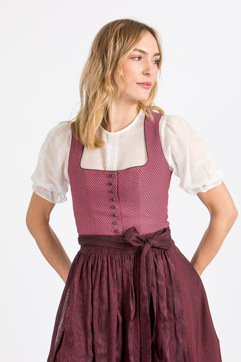 Wenger Dirndlbluse Elsa ecru Vorderansicht | Wenger Dirndlbluse Elsa ecru front view