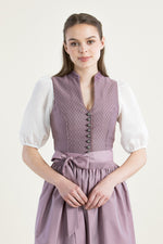 Wenger Dirndlbluse Ilva Puffarm weiß Rückansicht | Wenger Dirndl Blouse Ilva puff sleeve white back view