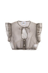 Wenger Dirndlbluse Christina haselnuss Vorderansicht | Wenger dirndl blouse Christina hazelnut front view