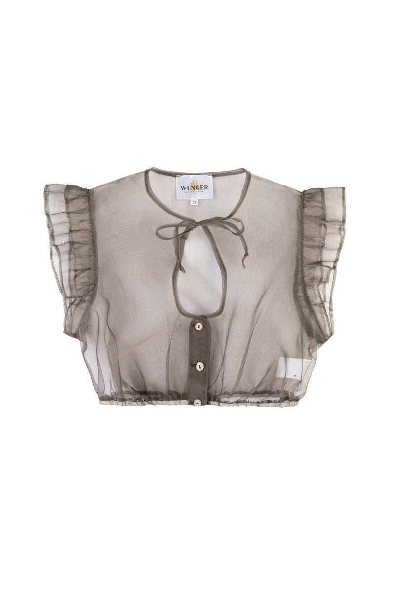 Wenger Dirndlbluse Christina haselnuss Vorderansicht | Wenger dirndl blouse Christina hazelnut front view