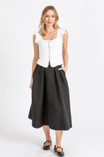 Wenger Trachtenmieder Wien Weiß Vorderansicht | Wenger traditional bodice Wien white front view