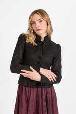 Wenger Trachtenjanker Kirchberg schwarz Detail | Wenger traditional jacket Kirchberg black detail