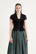 Wenger Trachtenmieder Fabia schwarz Getragen | Wenger traditional bodice Fabia black worn
