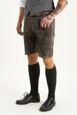 Spieth & Wensky Lederhose Evander marokko Vorderansicht | Spieth & Wensky Lederhosen Evander morocco front view