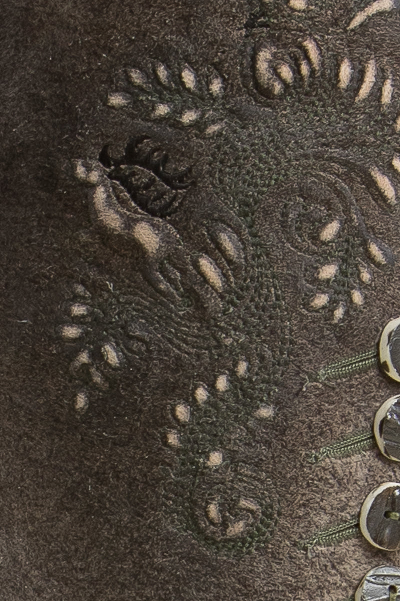 Spieth & Wensky Lederhose Evander marokko Detail | Spieth & Wensky Lederhosen Evander morocco detail