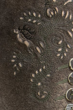 Spieth & Wensky Lederhose Evander marokko Detail | Spieth & Wensky Lederhosen Evander morocco detail