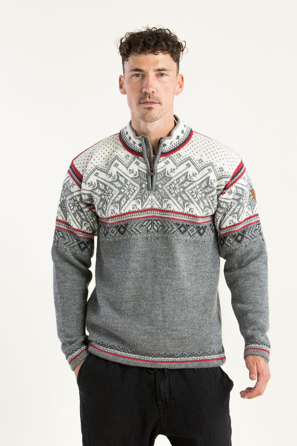 Dale of Norway Norweger Pullover Vail grau Detail | Dale of Norway Norwegian sweater Vail grey detail