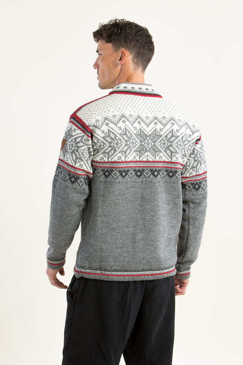 Dale of Norway Norweger Pullover Vail grau Getragen | Dale of Norway Norwegian sweater Vail grey worn
