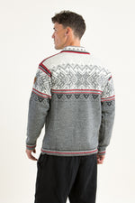 Dale of Norway Norweger Pullover Vail grau Getragen | Dale of Norway Norwegian sweater Vail grey worn