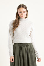 Felicitas Rollkragenpulli Pansy beige Getragen | Felicitas turtleneck Pansy beige worn