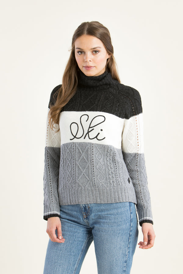 Krimson Klover Pullover Prima grau Detail | Krimson Klover pullover Prima grey detail