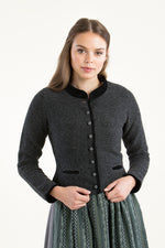 Astrifa Strickjanker Ruhpolding graphit Detail | Astrifa knit jacket Ruhpolding graphite detail