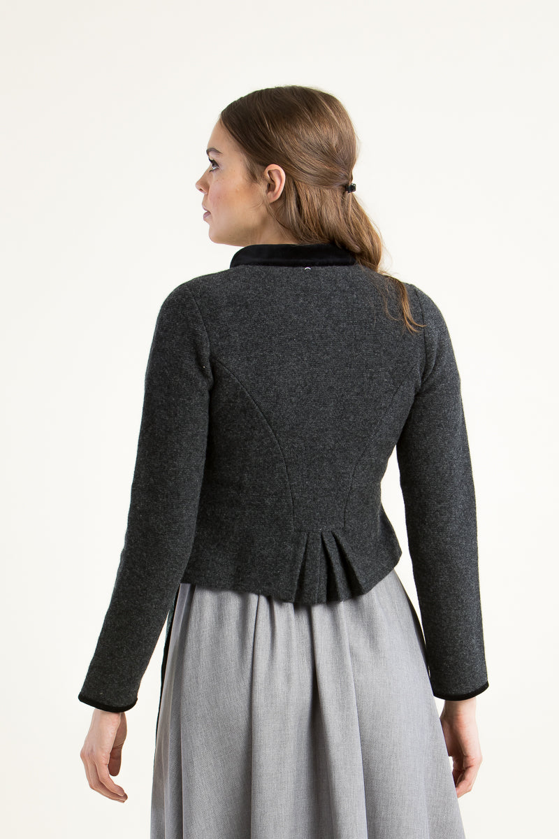 Astrifa Strickjanker Ruhpolding graphit Getragen | Astrifa knit jacket Ruhpolding graphite worn