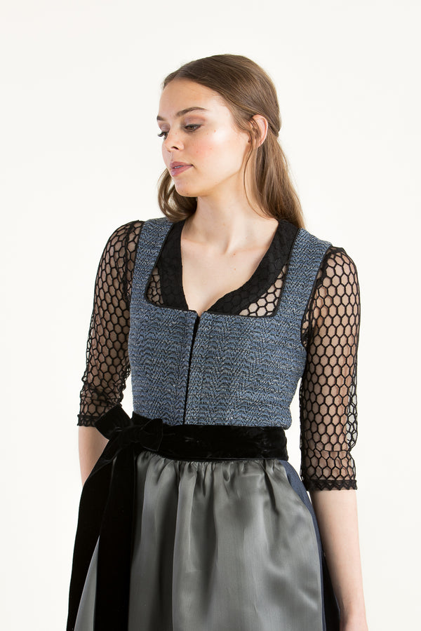 Alissa by Kinga Mathe Dirndlbluse Lee schwarz Detail | Alissa by Kinga Mathe dirndl blouse Lee black detail