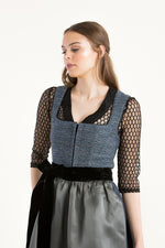 Kinga Mathe Dirndl Palamos nachtblau Detail Schürze | Kinga Mathe Dirndl Palamos night blue apron detail
