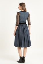 Kinga Mathe Dirndl Palamos nachtblau getragen | Kinga Mathe Dirndl Palamos night blue worn